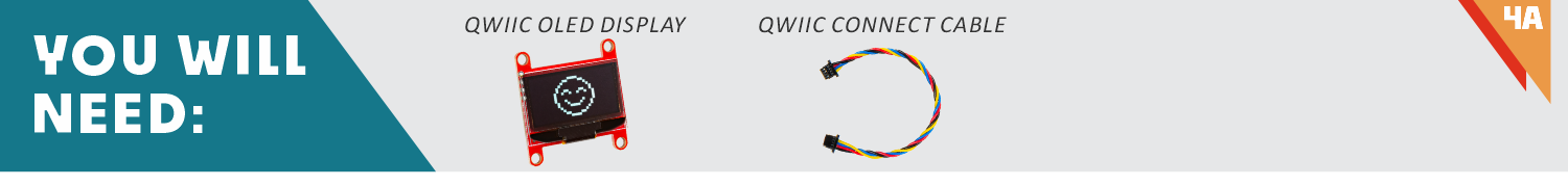 QWiic OLED Display, Qwiic Connect Cable